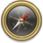 Compass Gold x Black Icon 48x48 png